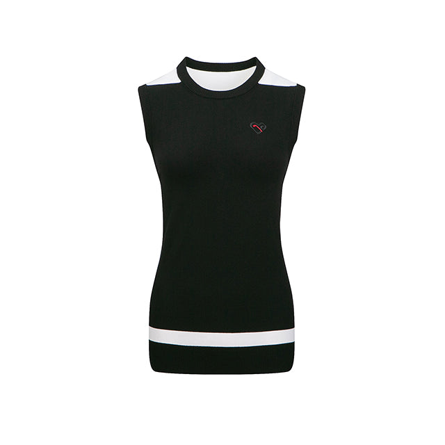 Women's Vest Black/White