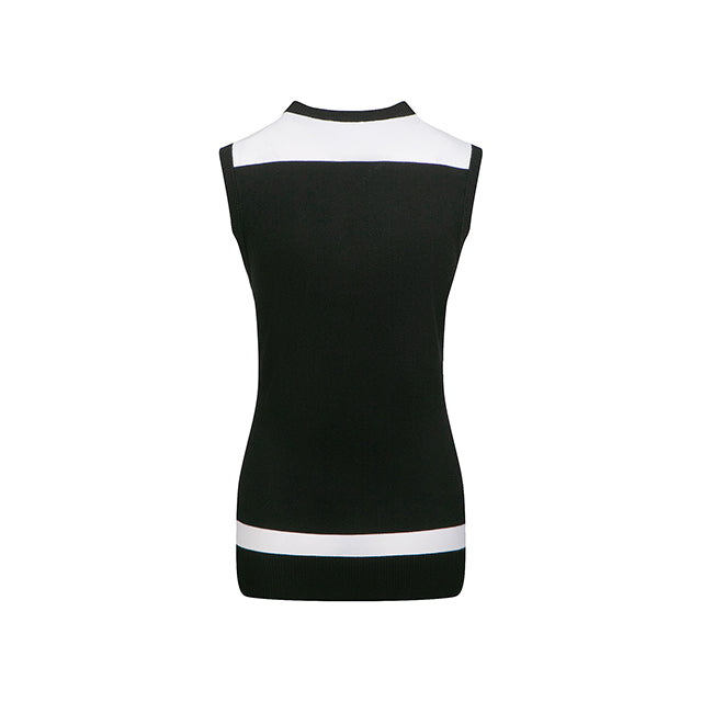 Women's Vest Black/White