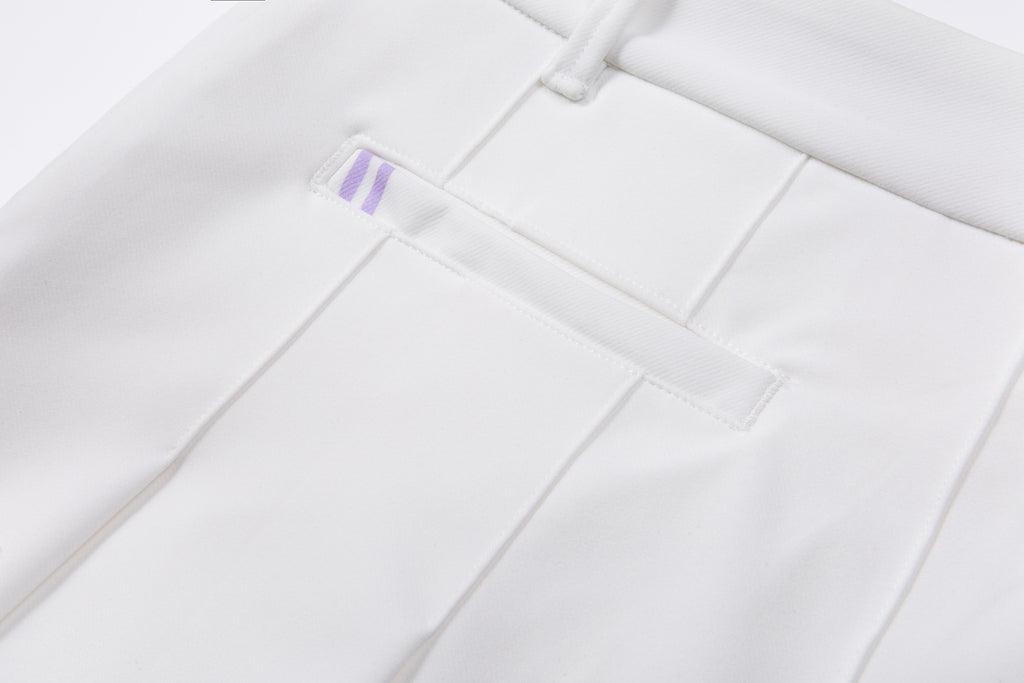 Golf Skirt White/Purple