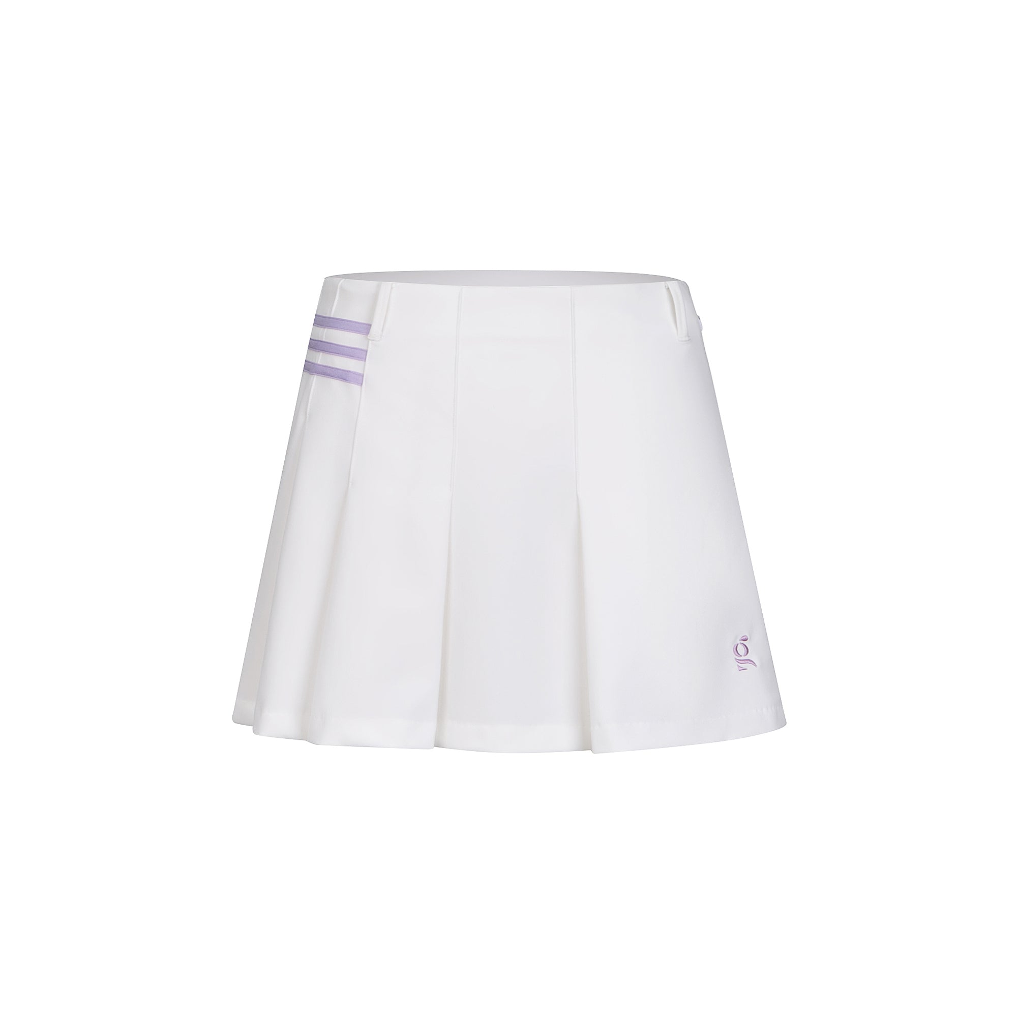 Golf Skirt White/Purple