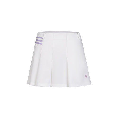 Golf Skirt White/Purple