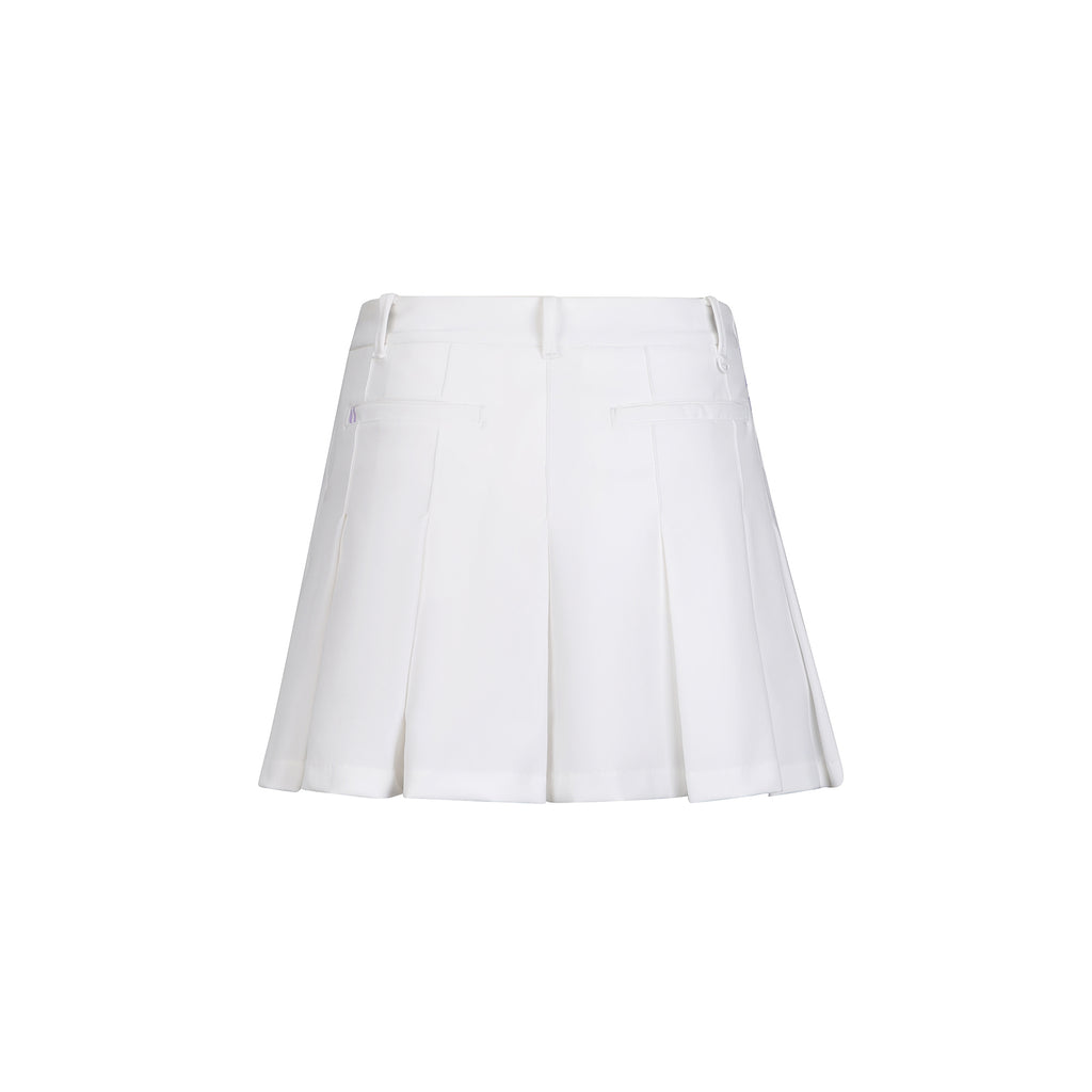 Golf Skirt White/Purple